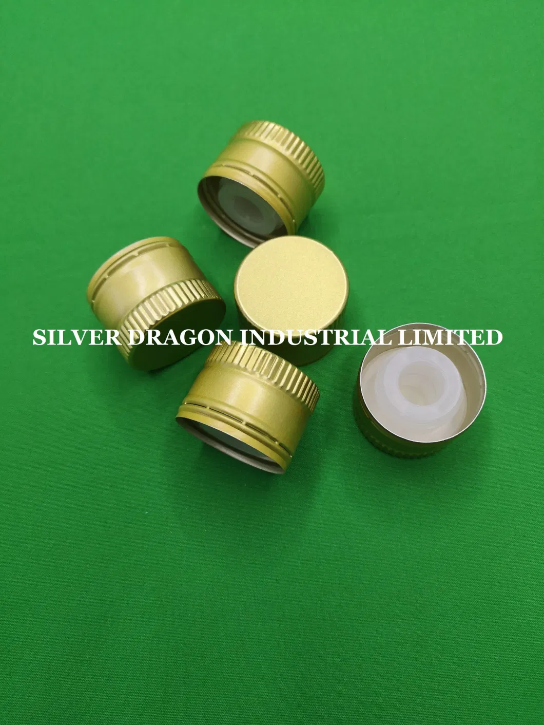 Olive Oil Bottle Aluminium Caps with Plastic Liner, Size 31.5X24mm