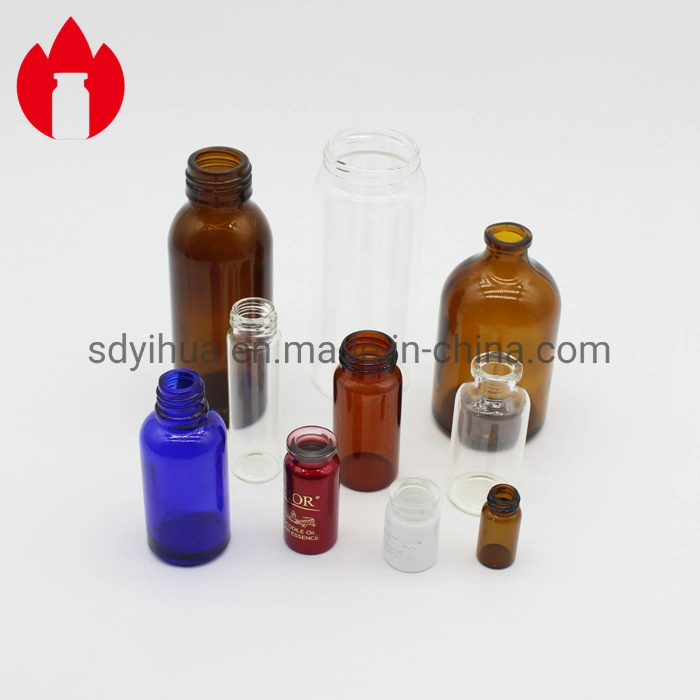 50ml 100ml 150ml 200ml Amber or Clear Injection Pharmaceutical Glass Bottle