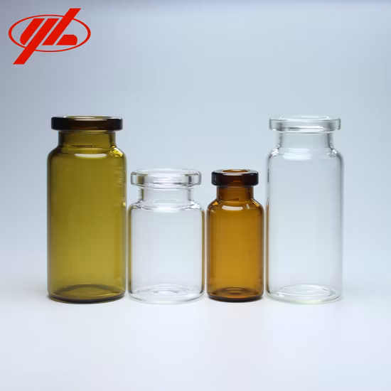 2ml Clear Amber Empty Pharmaceutical Vaccine Glass Vial Bottles
