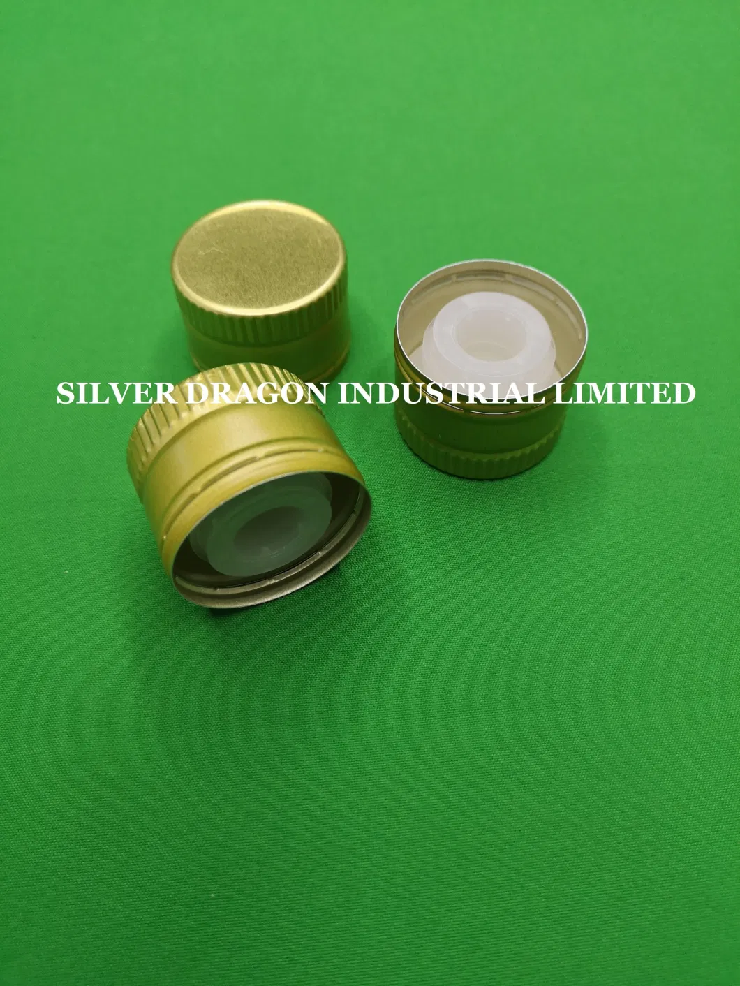 Olive Oil Bottle Aluminium Caps with Plastic Liner, Size 31.5X24mm