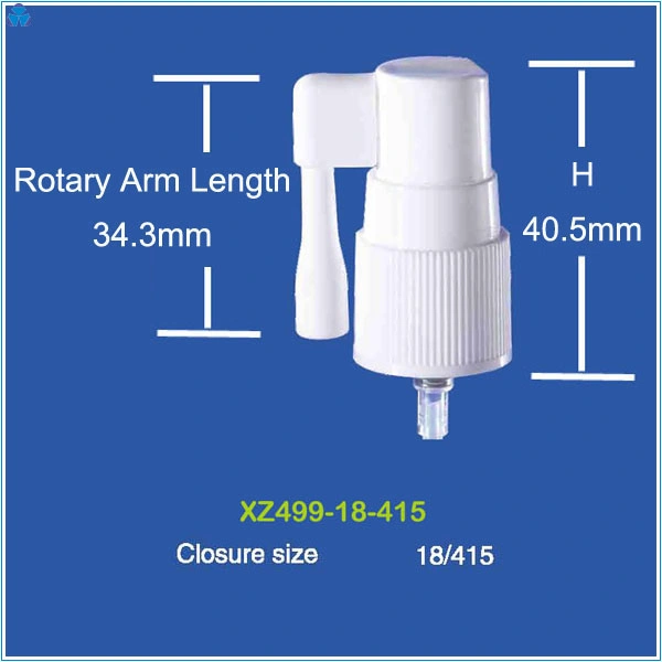 Oral Sprayer Pump Mist Spray Sore Throat Sprayer for Pharmaceutical Medical Drugs