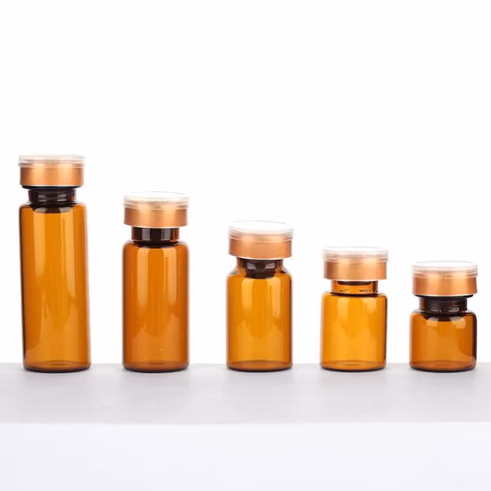 Small Injection Small Borosilicate Pharmaceutical Amber Glass Vials