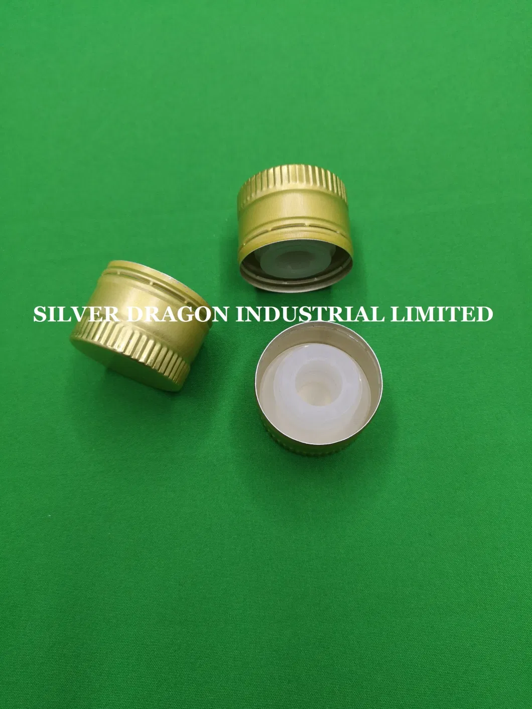 Olive Oil Bottle Aluminium Caps with Plastic Liner, Size 31.5X24mm