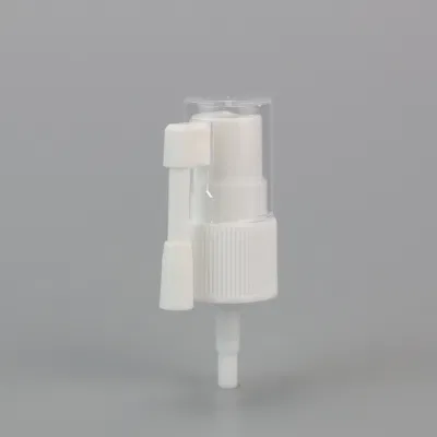 긴 노즐이 있는 PP 흰색 구강 분무기 Kinpack의 Mecical Bottle용 제약 분무기 펌프