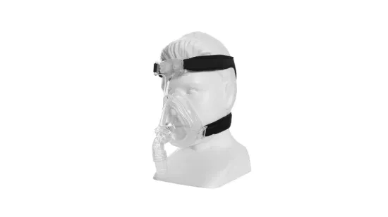 조정 가능한 헤드기어 클립이 있는 CPAP 기계용 액세서리 전면 마스크